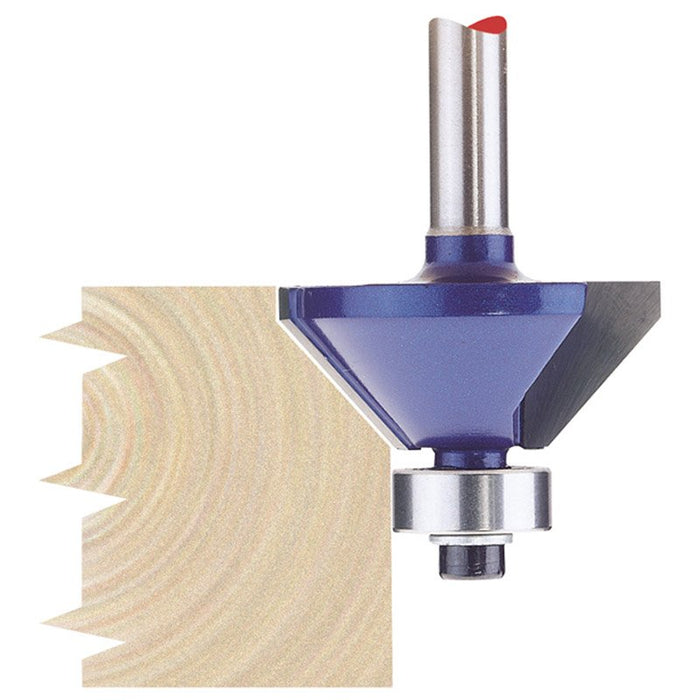 Draper Tools 1/4 Chamferring 30mm x 45&deg; TCT Router Bit