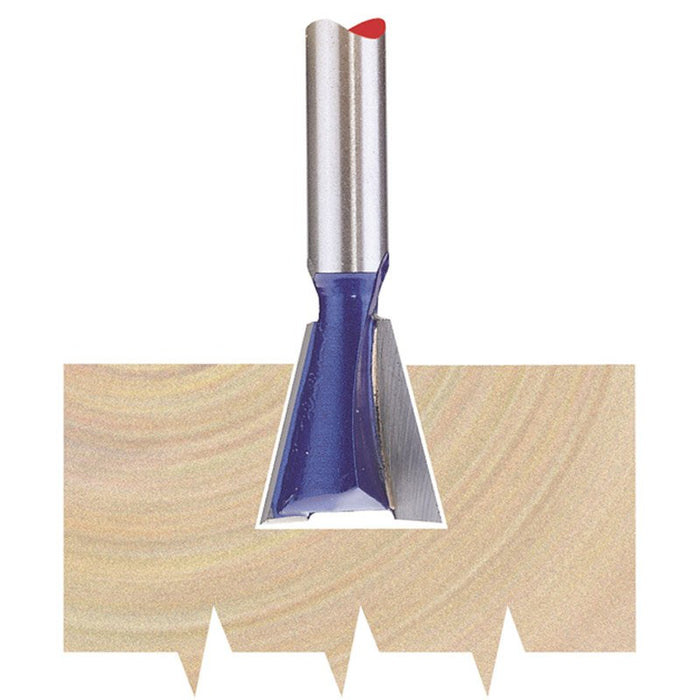 Draper Tools 1/4 Dovetail 14mm Dia. TCT Router Bit