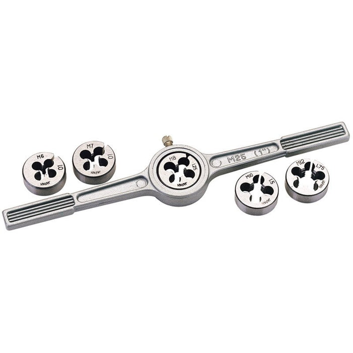 Draper Tools Circular Metric Die and Holder Set (6 Piece)