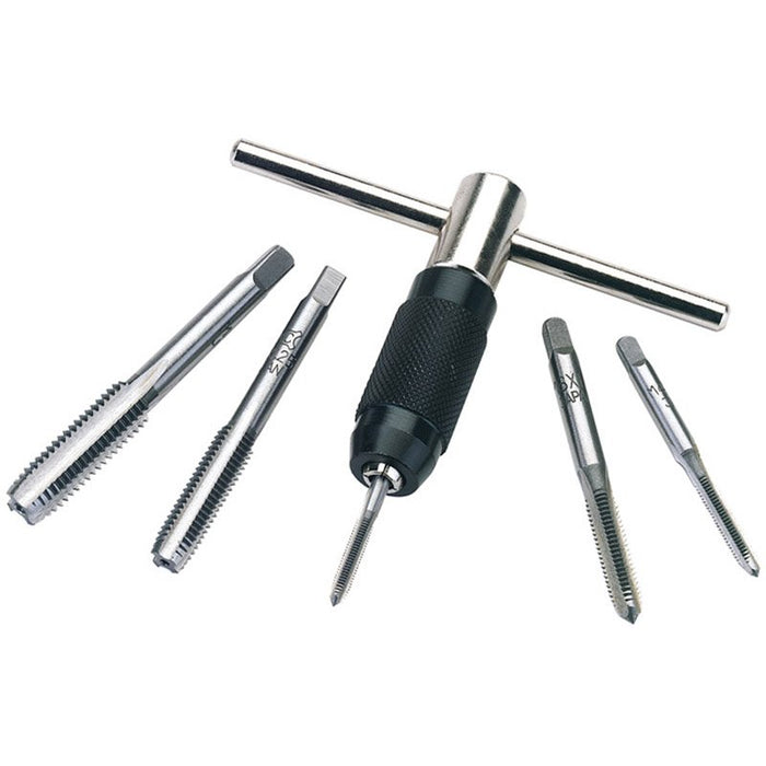 Draper Tools Metric Tap and Holder Set (6 Piece)