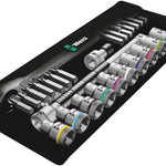 Wera 8100 Metal Ratchet Set With Push-Through Square 1/2