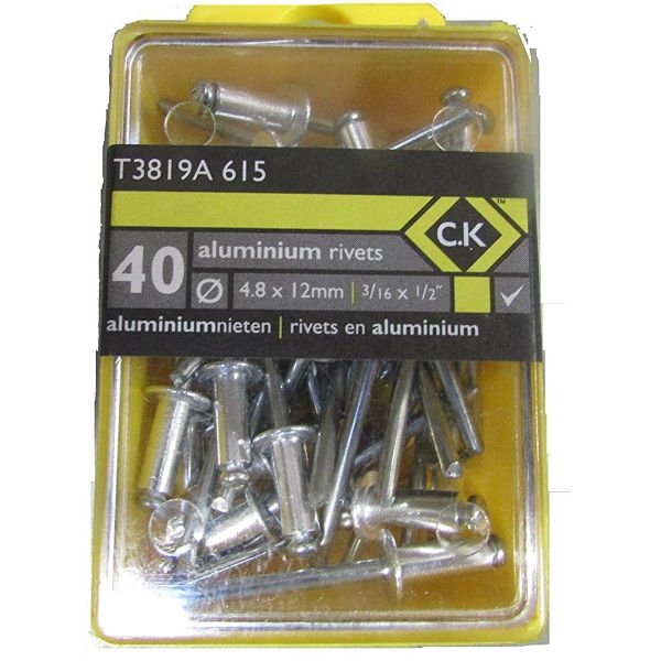 CK Aluminium Rivets 4.8 x 12mm 50pk