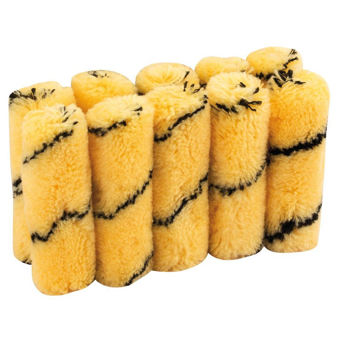 Draper Tools 100mm Tiger Stripe Paint Roller Sleeves (Pack of 10)