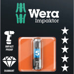 Wera 840/1 Impaktor DC Hex Bit 6x25mm 073906