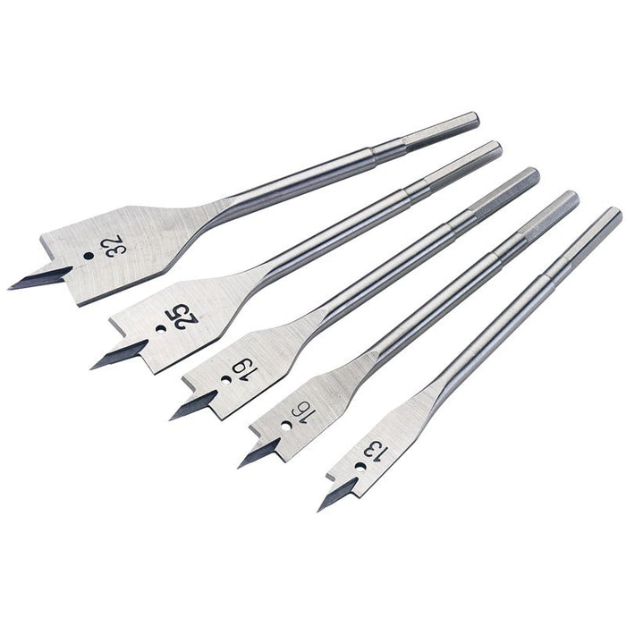 Draper Tools Metric Flat Wood Bit Set (5 Piece)