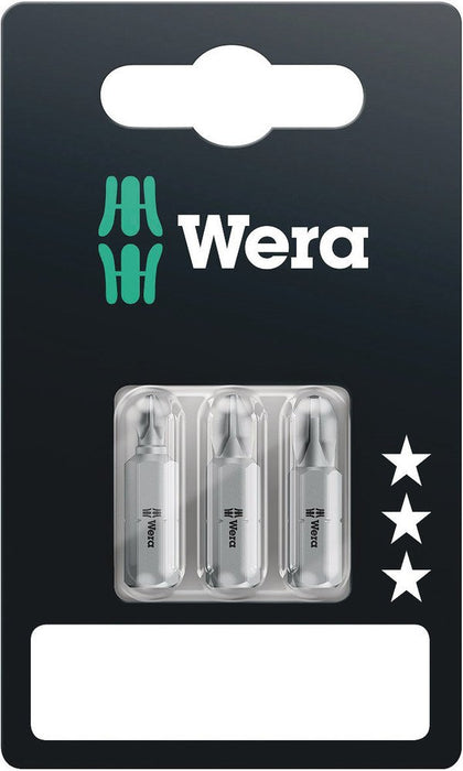 Wera 851/1 Phillps Bits 3 Pce 073307