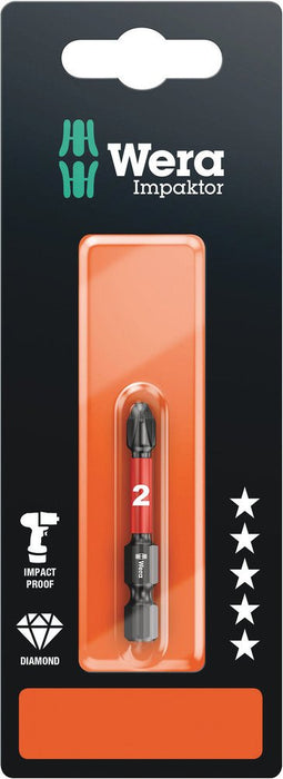 Wera 851/4 Impaktor DC Phillips Bit PH 3x50mm 073957