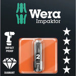 Wera 855/1 Impaktor DC Pozi Bit PZ 2x25mm 073921