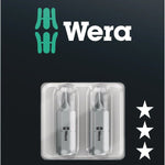 Wera 855/1 Pozi Bits PZ 3x25mm 2 Pce 073310