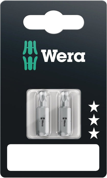 Wera 867/1 SB TorxÂ® Bits TX15x25mm 2 Pce 073340