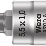 Wera 8700 Slotted Screws Bit Socket 1/4