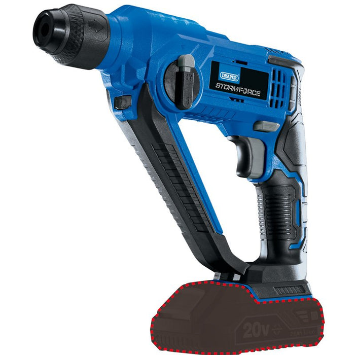 Draper Tools Storm Force® 20V SDS+ Rotary Hammer Drill - Bare