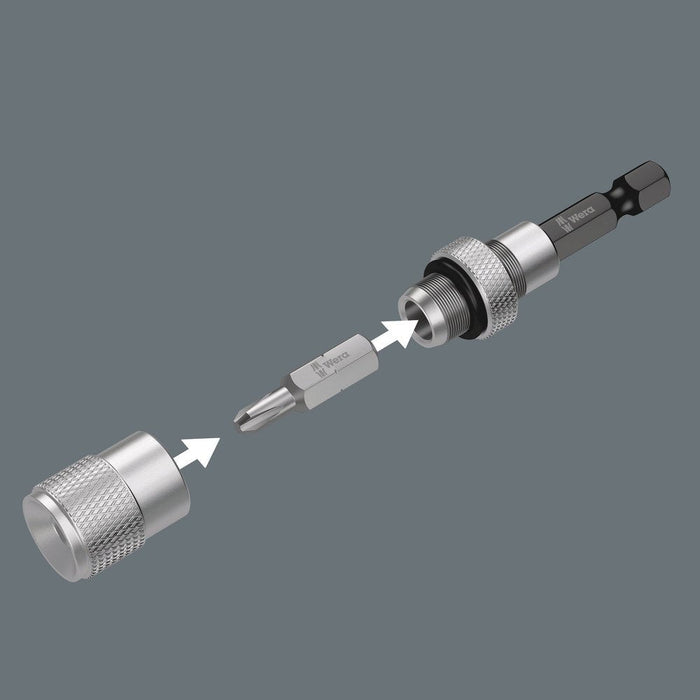 Wera 896/4/1 Bit Holder With Adjustable Depth Stop 1/4