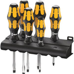 Wera 932/918/6 Screwdriver Set Chiseldriver And Rack 6 Pce 018287