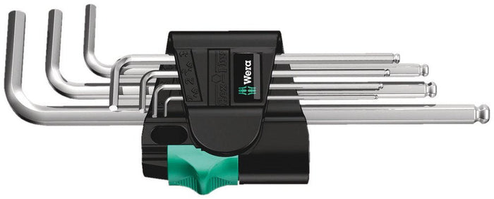 Wera 950/7 Hex + Ball End L-Key Set Metric 7 Pce 022181