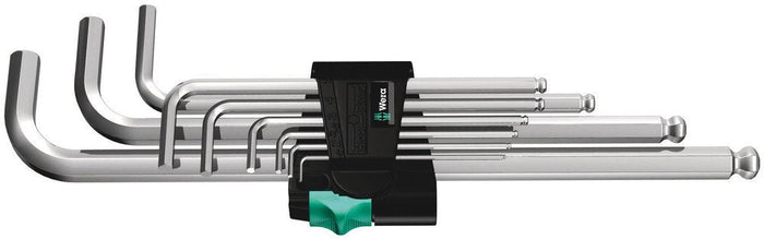Wera 950/9 Hex-Plus L-Key Set Metric Chrome-Plated 9 Pce 022087