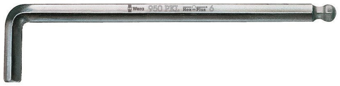 Wera 950 PKL Hex + Ball End L-Key Chrome-Plated - Metric