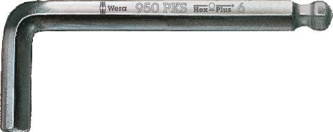 Wera 950 PKS Ball End L-Key Chrome-Plated - Metric