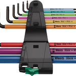 Wera 950/9 Hex-Plus Multicolour L-Key Set Metric 9 Pce 022089