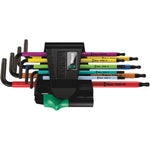 Wera 967/9 Multicolour Ball End Torx & Security Torx L-Key Clip Set 9 Pce 024335