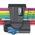 Wera 967/9 Torx Multicolour L-Key Set With Holding Function Long 9 Pce 024470