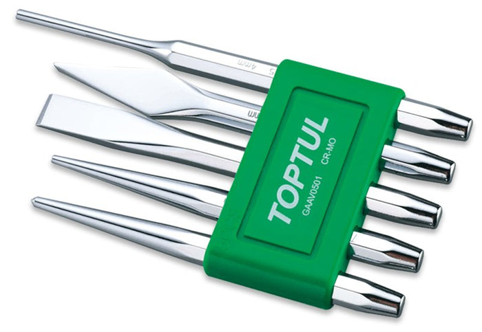 Toptul 5 Pce Chisel & Punch Set