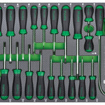 Toptul 31 Pce Screwdriver Set (Modular Insert Tray System)