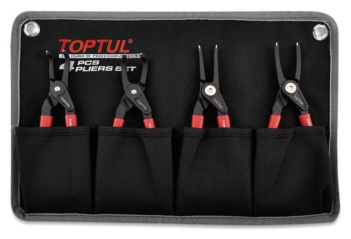 Toptul 4 Pce Retaining Ring Plier Set