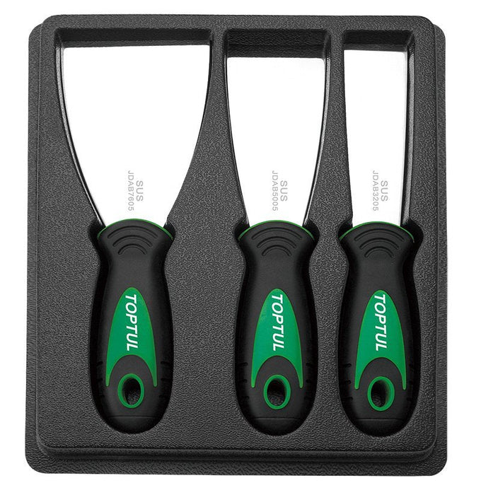 Toptul 3 Pce Stainless Steel Putty Knife Set