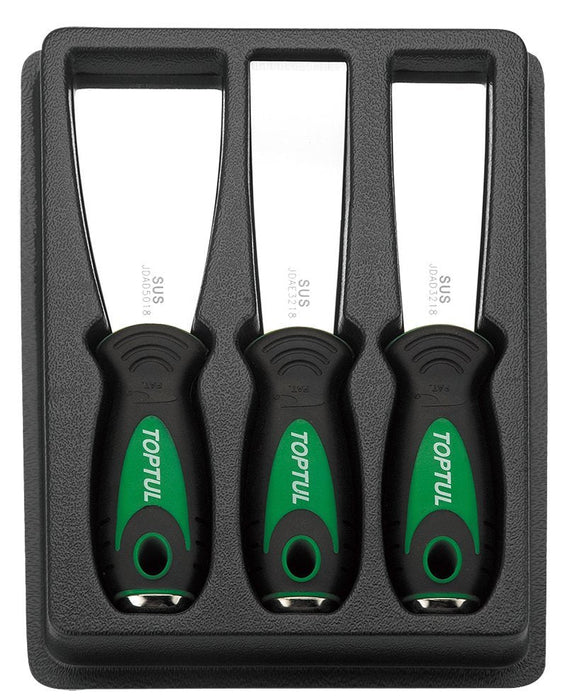 Toptul 3 Pce Stainless Steel Bolstered Scraper Set