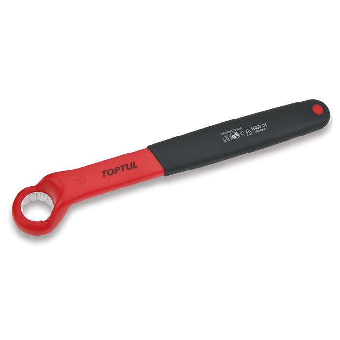 Toptul 12mm VDE Insulated Single Ring Spanner 75° Offset