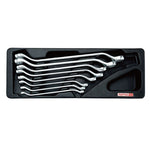 Toptul 8pc 45° Offset Double Ring Spanner Set - Metric