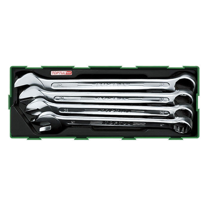 Toptul 4 Pce 15° Offset Super-Torque Combination Spanner Set - Metric