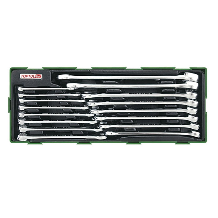 Toptul 16 Pce 15° Offset Hi-Performance Combination Spanner Set - Metric
