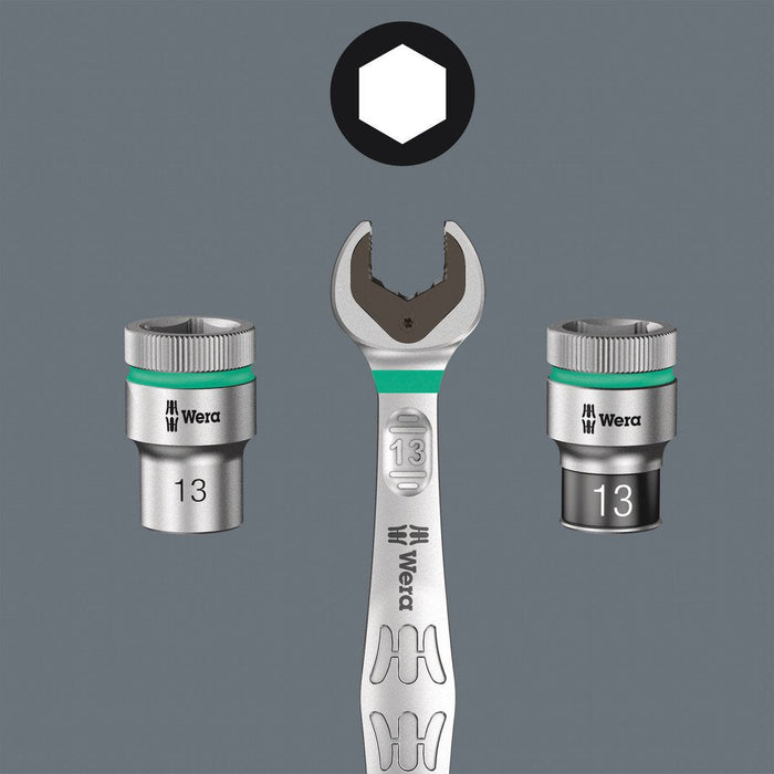 Wera 8100 Metal Ratchet Set With Switch Lever 1/2