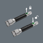 Wera 8796 Flexible-Lock Extension With Free-Turning Sleeve Short 3/8