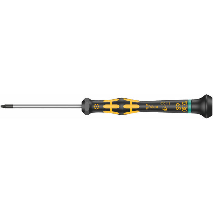Wera 1567 Torx BO ESD Kraftform Micro Tamper-Proof Screwdriver TX6 x 60mm 030113