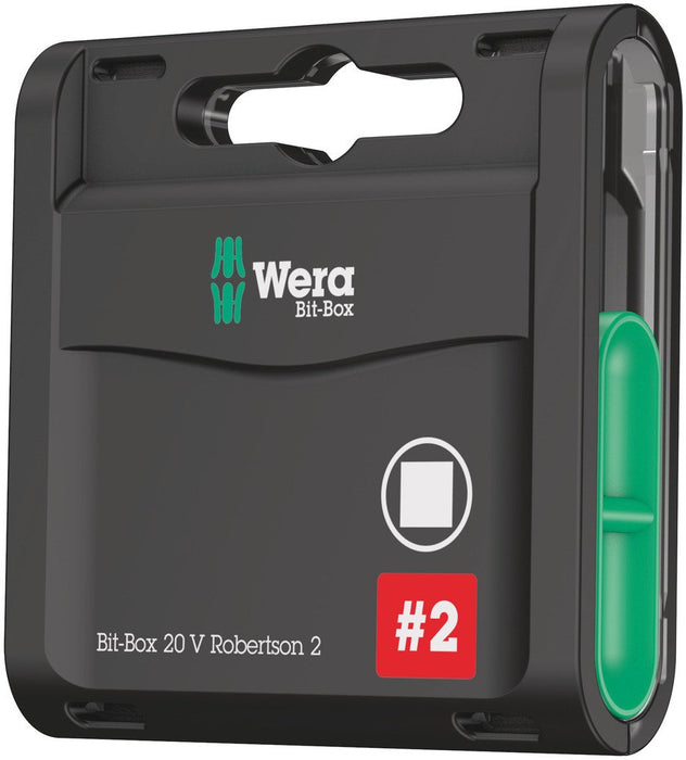 Wera Bit-Box 20 V Robertson # 2 20 Pce 057790