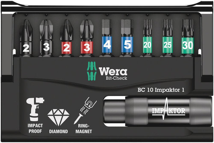Wera Bit-Check 10 Impaktor 1 10 Pce 057680