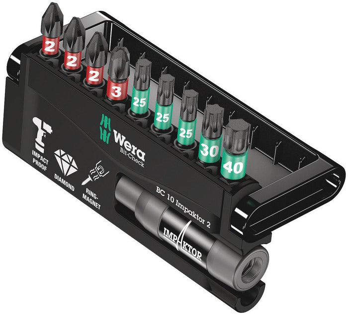 Wera Bit-Check 10 Impaktor 2 10 Pce 057682