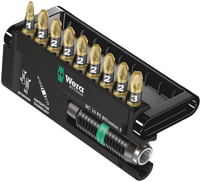 Wera Bit-Check 10 PZ Bitorsion 2 10 Pce 347153