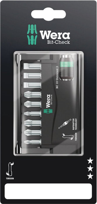 Wera Bit-Check 10 Universal 3 SB 10 Pce 073410