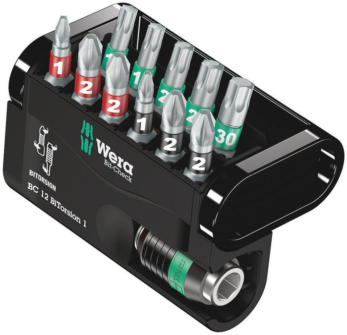 Wera Bit-Check 12 PH/PZ/TX Bitorsion Insert Bit Set 12 Pce 057420