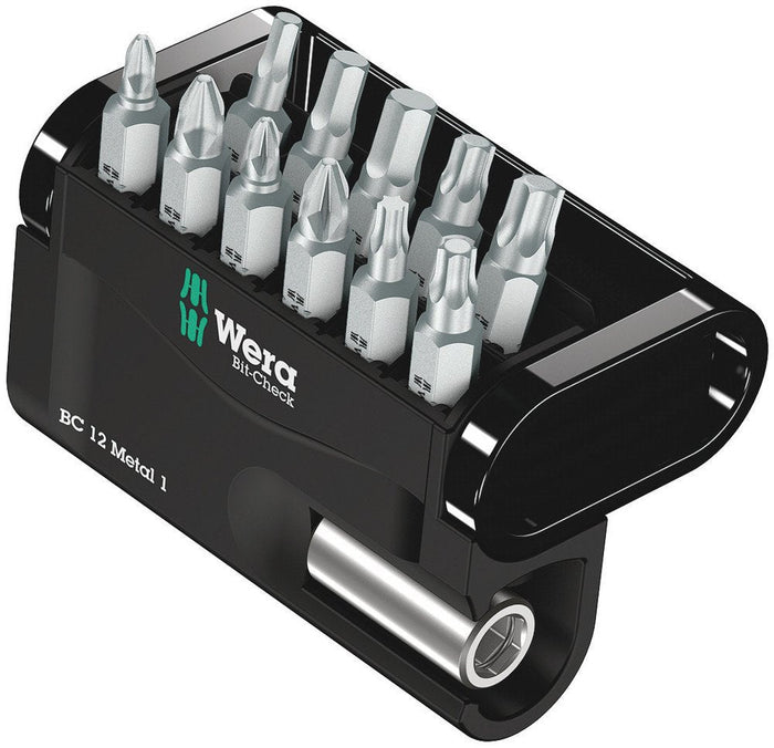 Wera Bit-Check 12 Metal PH/PZ/TX /Hex Insert Bit Set 12 Pce 057424