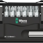 Wera Bit-Check 12 Metal PH/PZ/TX /Hex Insert Bit Set 12 Pce 057424