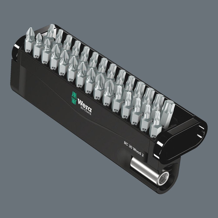 Wera Bit-Check 30 Wood PH/PZ/TX Insert Bit Set 30 Pce 057432