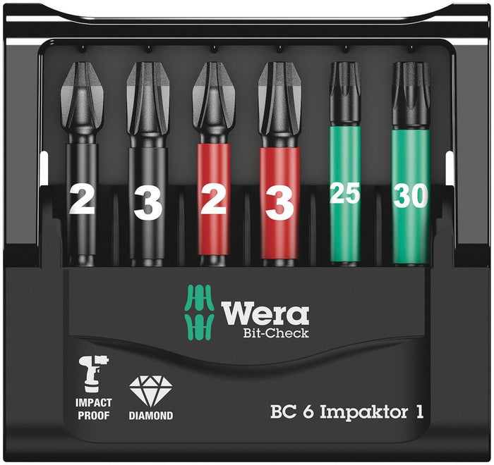 Wera Bit-Check 6 Impaktor 1 6 Pce 057695