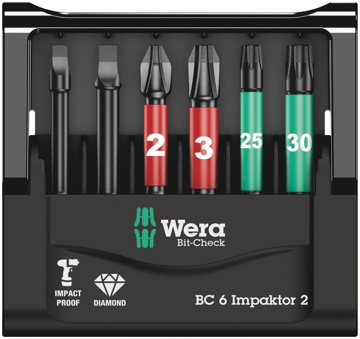 Wera Bit-Check 6 Impaktor 2 6 Pce 057694