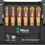 Wera Bit-Check 6 PH Diamond Power Bit Set 6 Pce 057404
