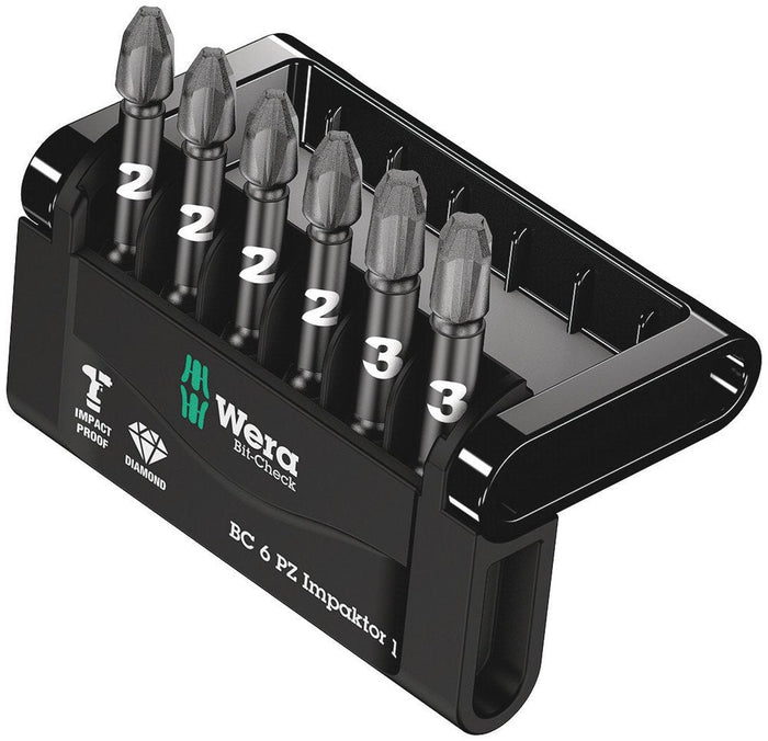 Wera Bit-Check 6 PZ Impaktor 1 6 Pce 057692